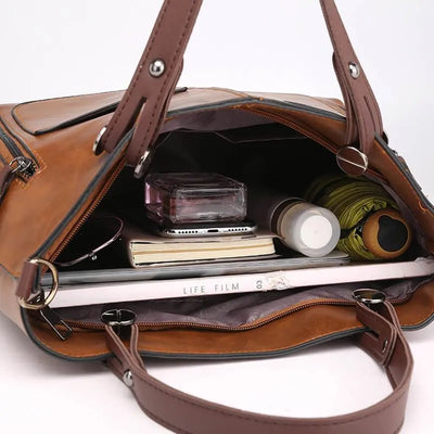 Amanda™ | Leder Schultertasche