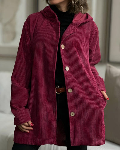 Ibby | Gemütliche Cordjacke mit Kapuze