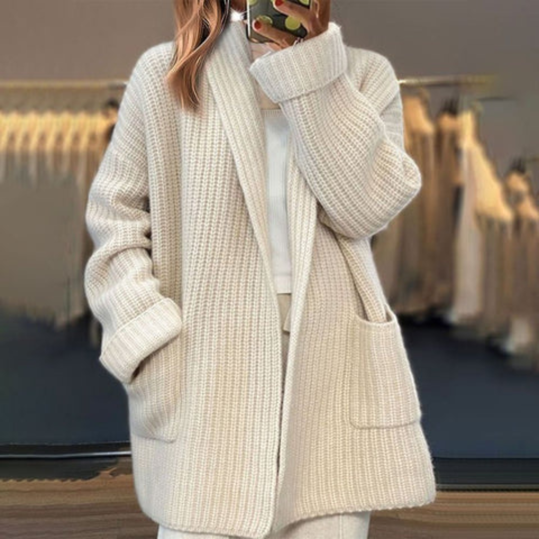 IRENE | Strickcardigan aus Wollmischung