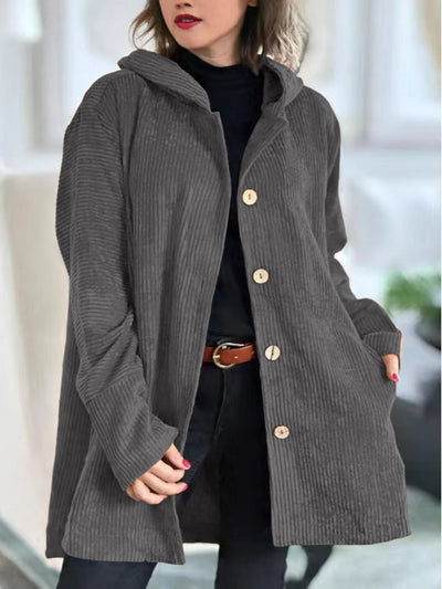 Ibby | Gemütliche Cordjacke mit Kapuze