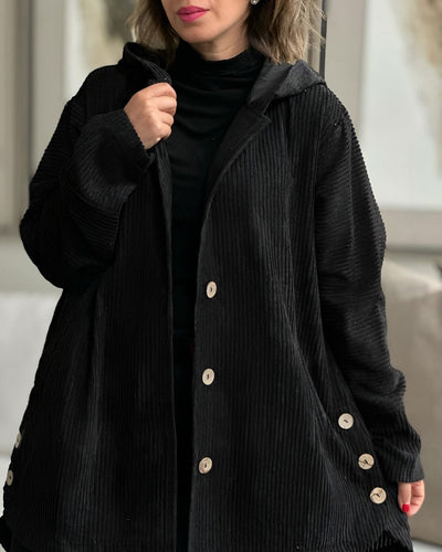 Ibby | Gemütliche Cordjacke mit Kapuze