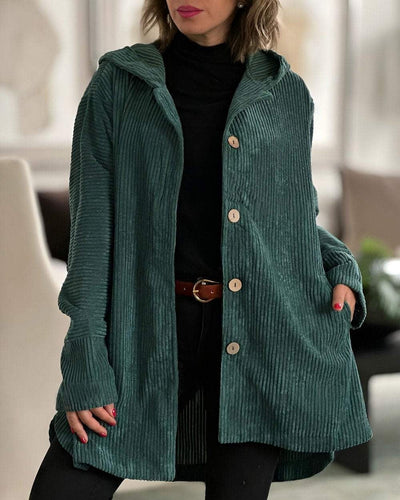Ibby | Gemütliche Cordjacke mit Kapuze