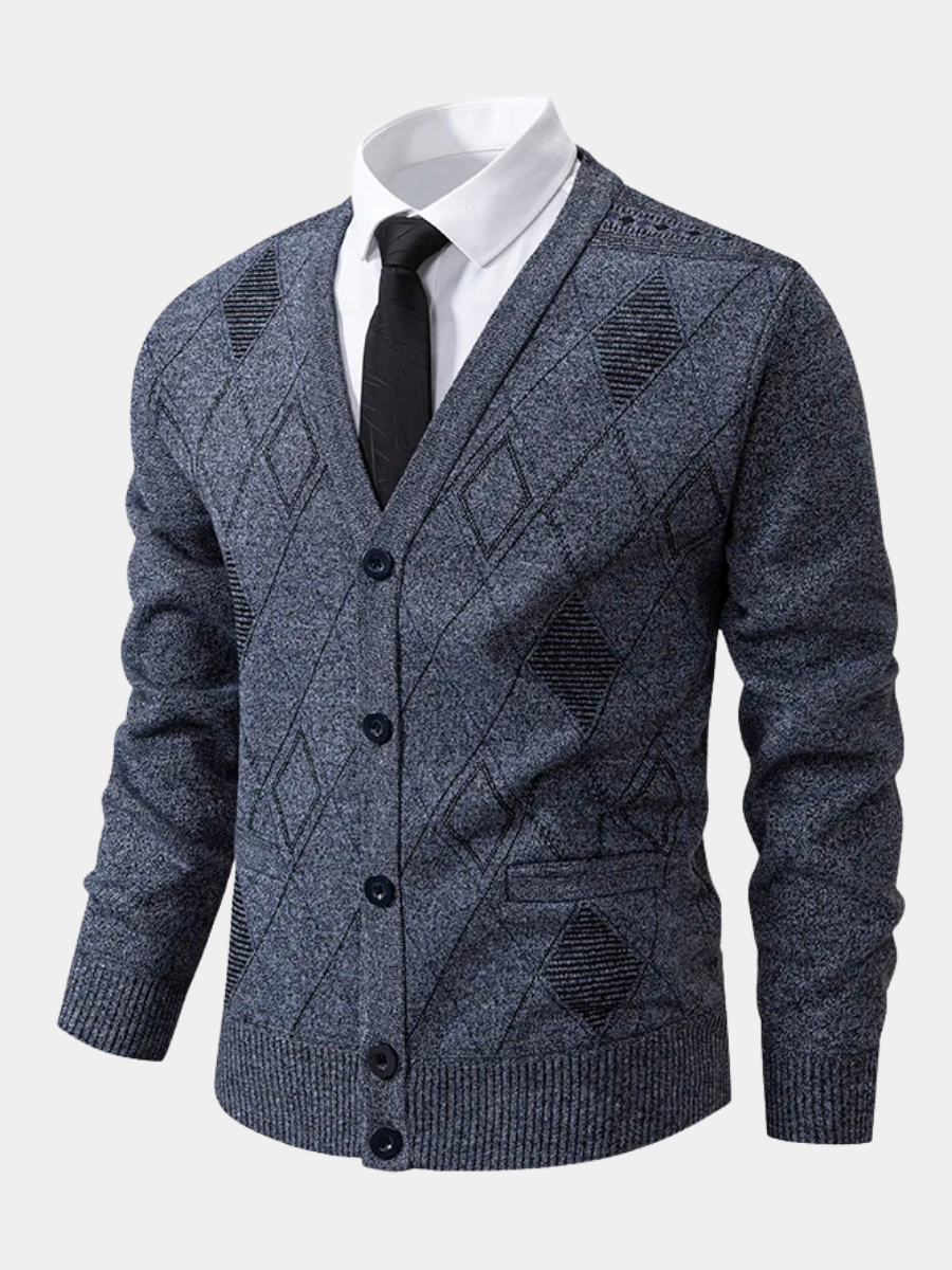 Preston™ – Strickjacke mit Rautenmuster