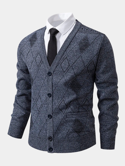 Preston™ – Strickjacke mit Rautenmuster