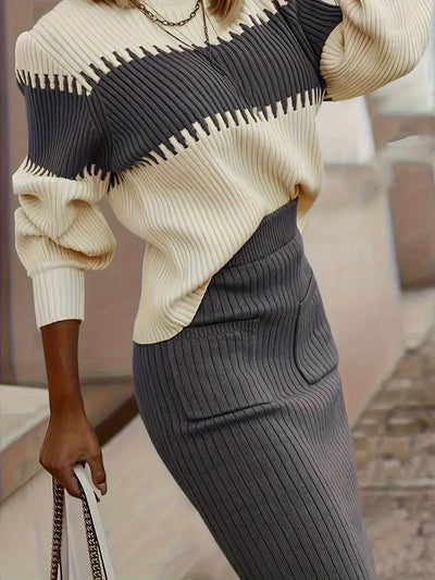 Milava™ Anastasia Panel Strick Co-Ord