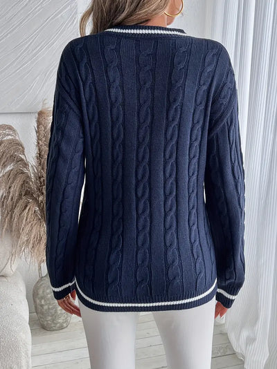 Milava™ Stilvoller und Bequemer Pullover mit V-Ausschnitt für den Herbst