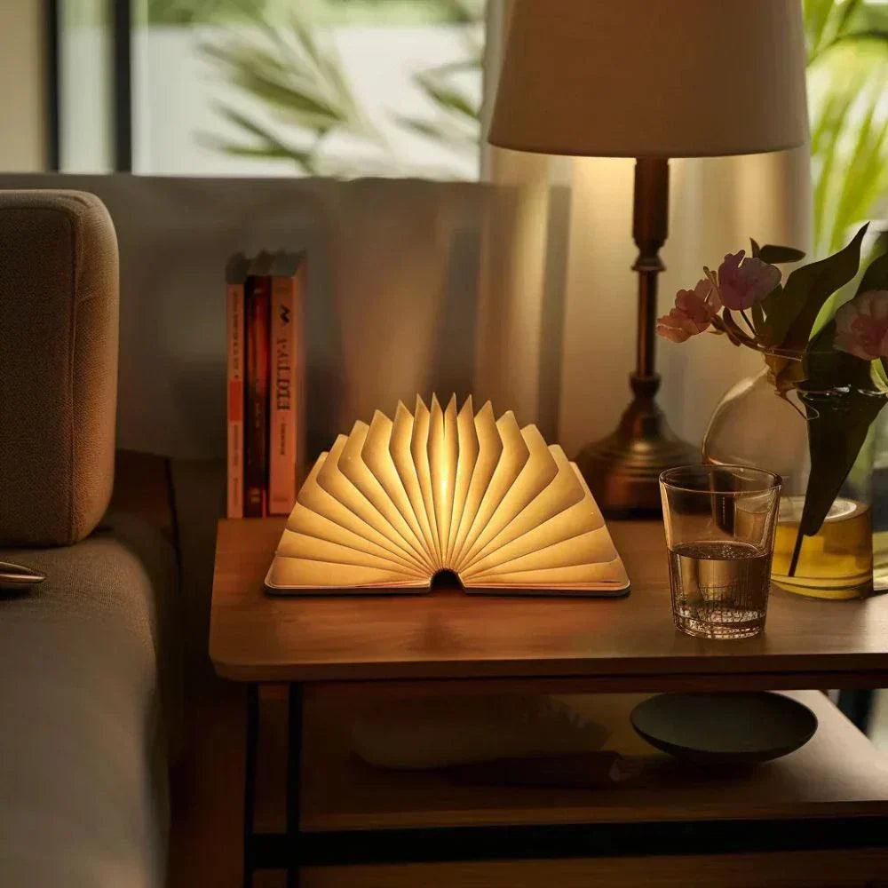 Handgemachte Leseglück-Lampe