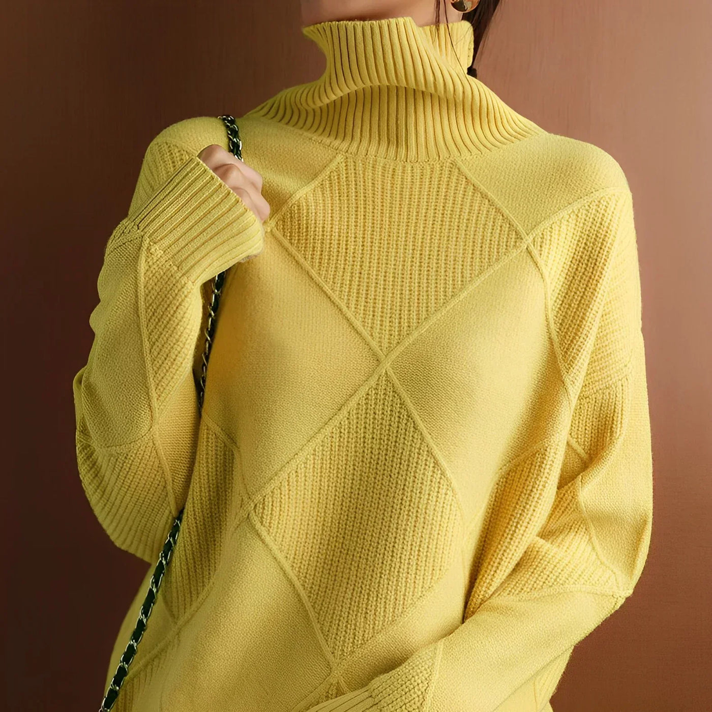 Marcelle | Grobstrick Rollkragenpullover