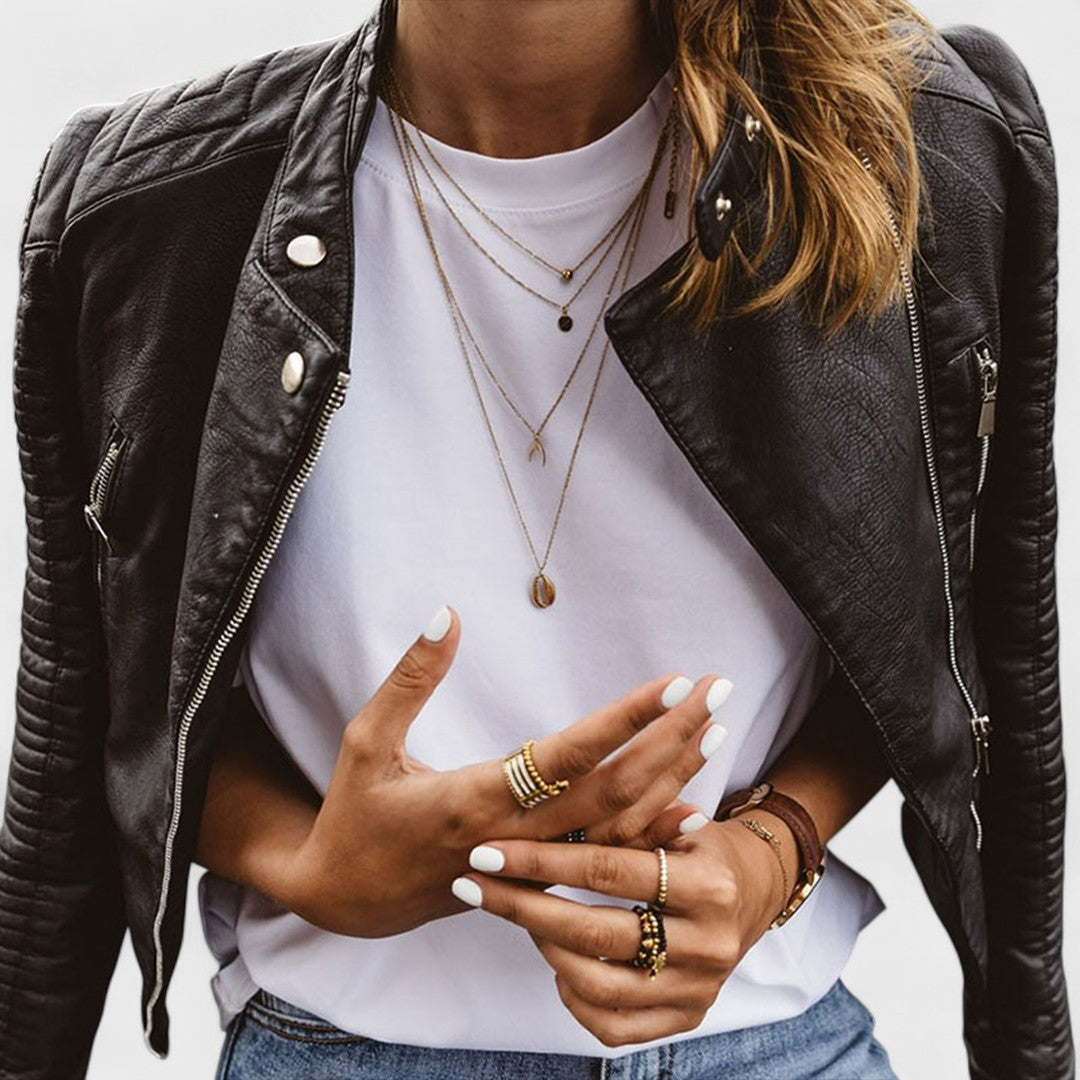 Belen - Elegante Lederjacke
