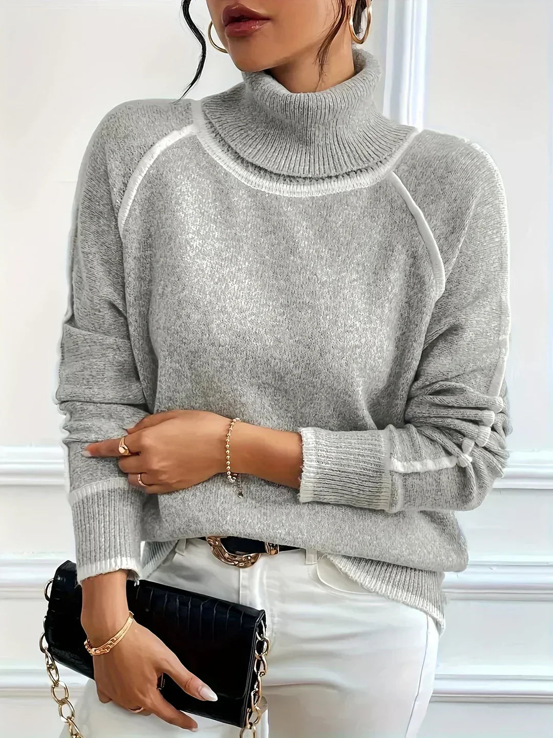 Elle | Gemütlicher Rollkragenpullover für Damen