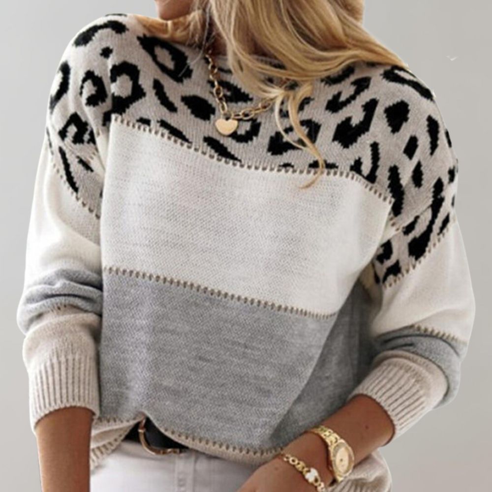 Cheyenne | Lässiger Pullover mit Leopardenmuster