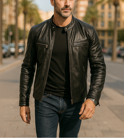 JAVIER | Saisonale Lederjacke