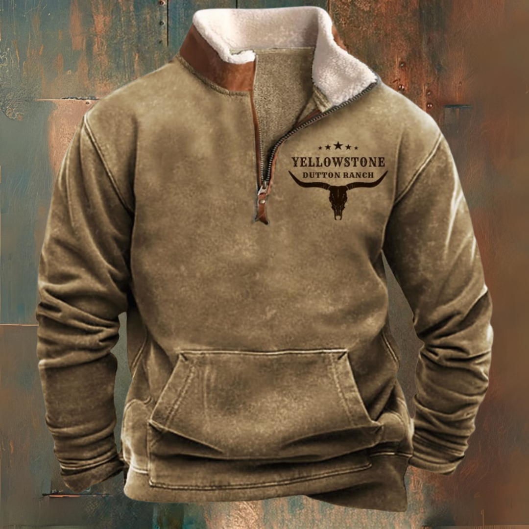 RODEO – Fleecejacke mit halbem Reißverschluss für Herbst und Winter