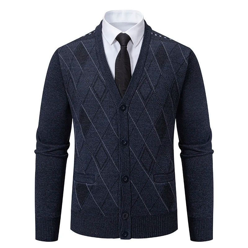 Preston™ – Strickjacke mit Rautenmuster