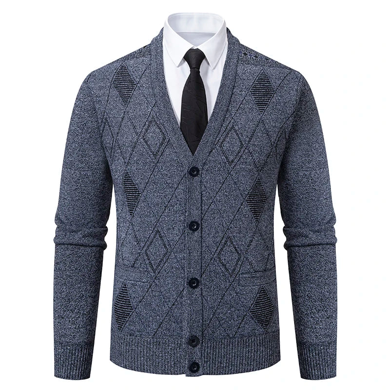 Preston™ – Strickjacke mit Rautenmuster