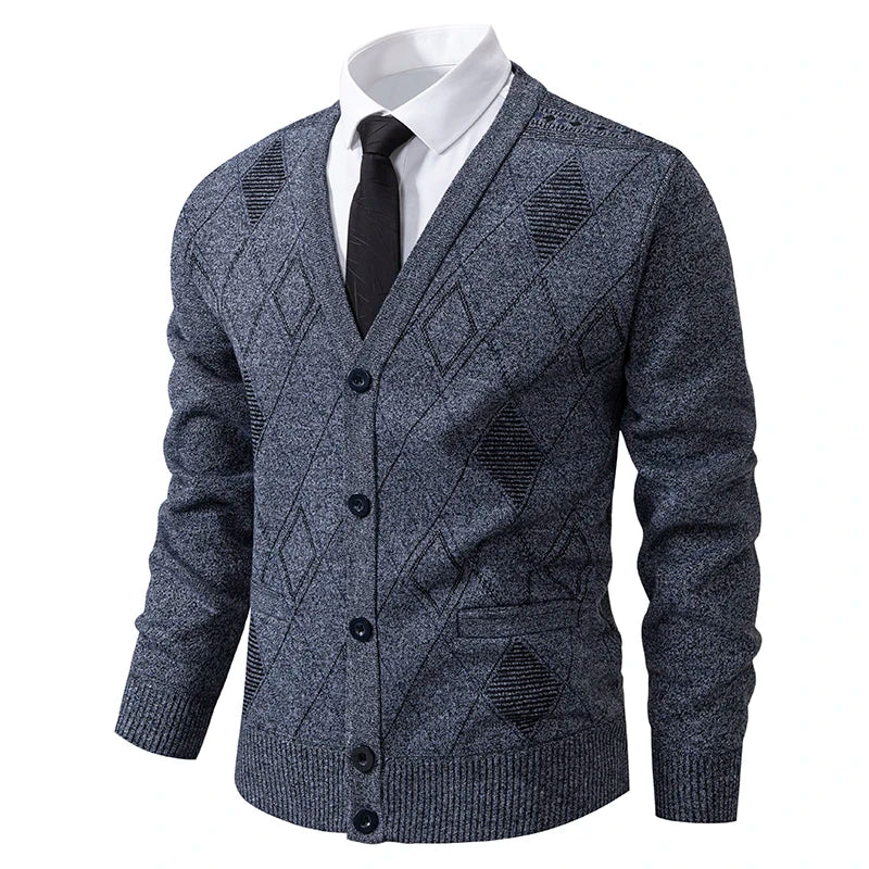 Preston™ – Strickjacke mit Rautenmuster