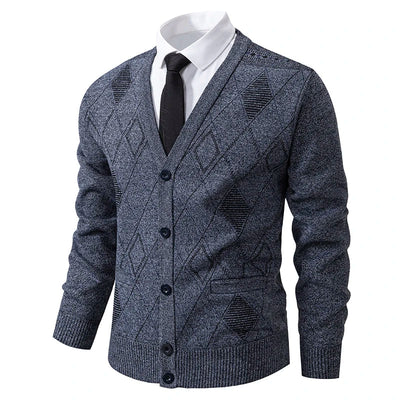 Preston™ – Strickjacke mit Rautenmuster