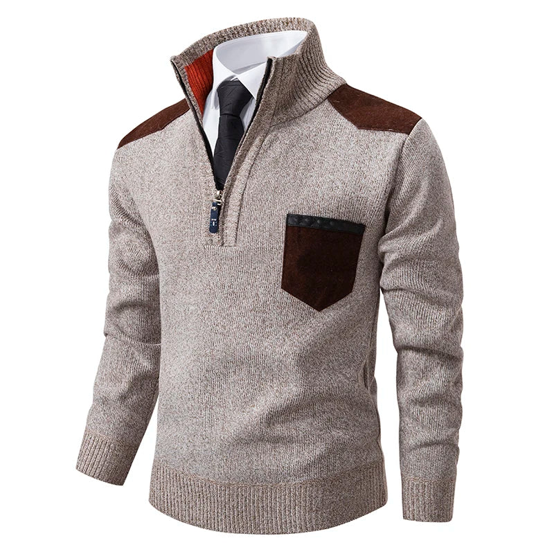 Clinton™ – Eleganter Halb-Zip Pullover