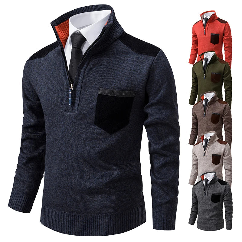 Clinton™ – Eleganter Halb-Zip Pullover