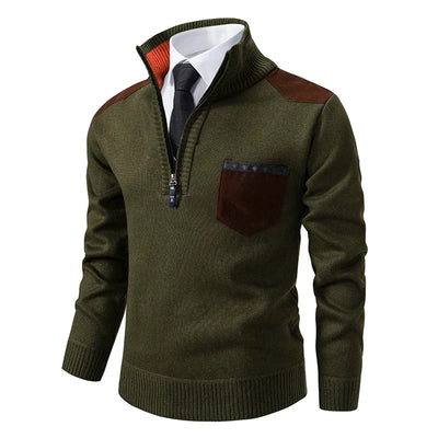 Clinton™ – Eleganter Halb-Zip Pullover