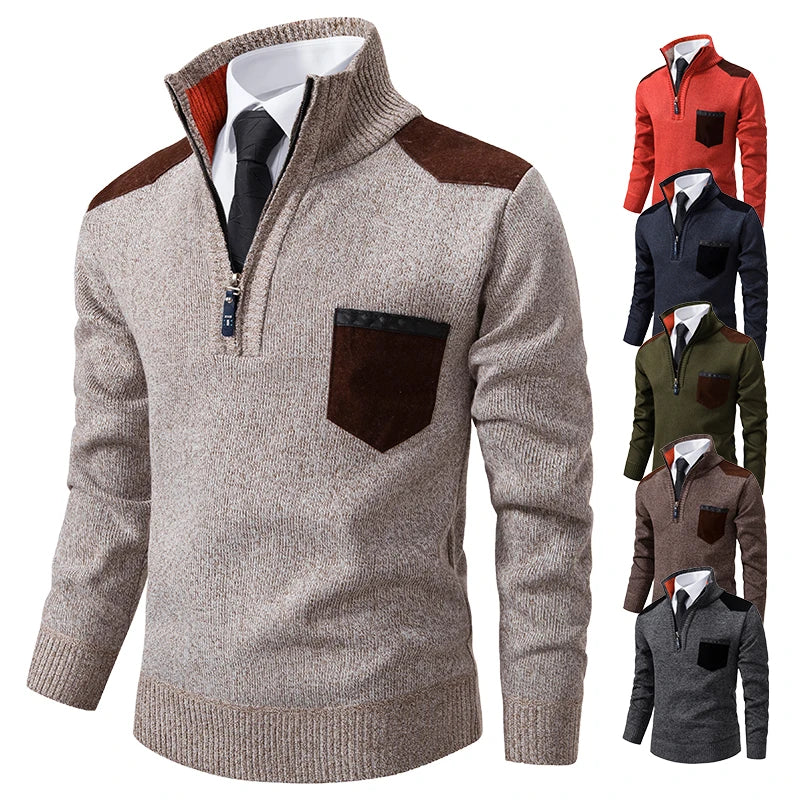 Clinton™ – Eleganter Halb-Zip Pullover