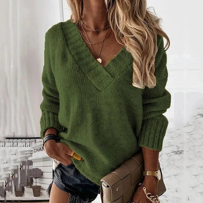 Jane | Gemütlicher V-Ausschnitt Pullover