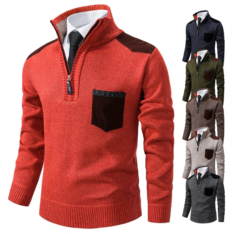 Clinton™ – Eleganter Halb-Zip Pullover