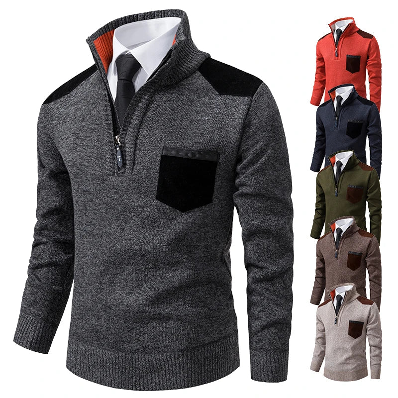 Clinton™ – Eleganter Halb-Zip Pullover