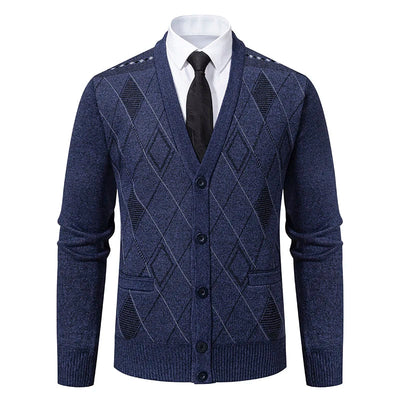 Preston™ – Strickjacke mit Rautenmuster