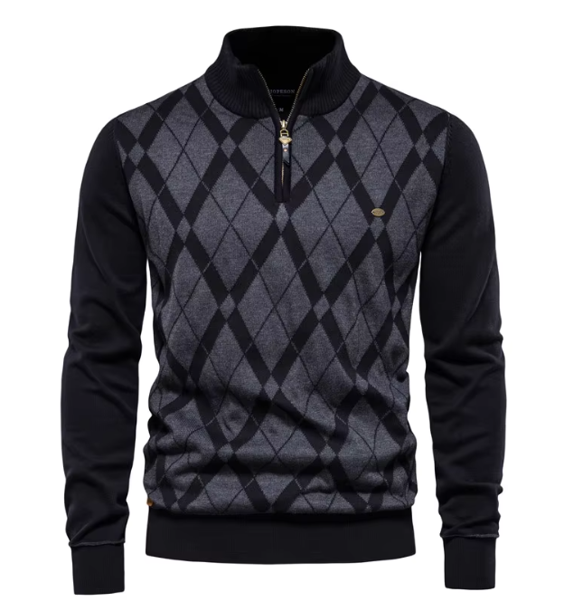 Job™ | Herren Pullover mit halbem Reißverschluss