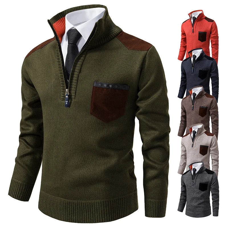 Clinton™ – Eleganter Halb-Zip Pullover