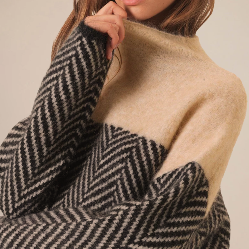 Adelie | Premium Rollkragenpullover aus feinem Strick