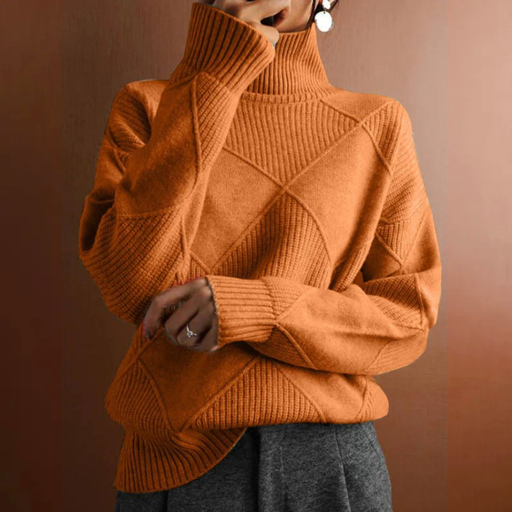 Marcelle | Grobstrick Rollkragenpullover