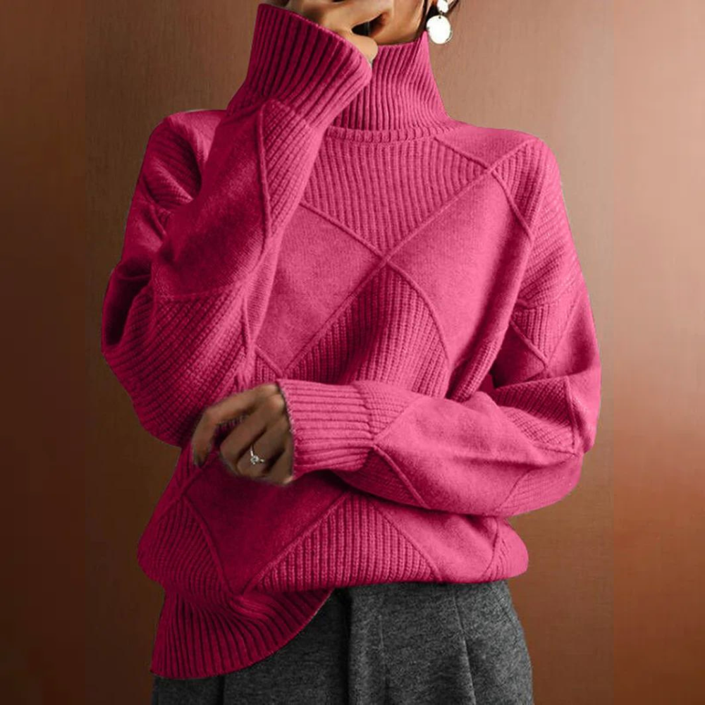 Marcelle | Grobstrick Rollkragenpullover