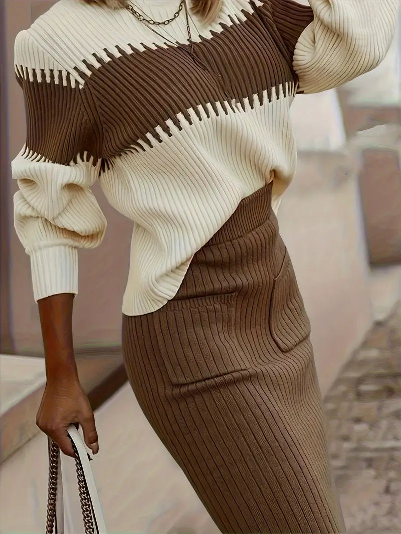 Milava™ Anastasia Panel Strick Co-Ord