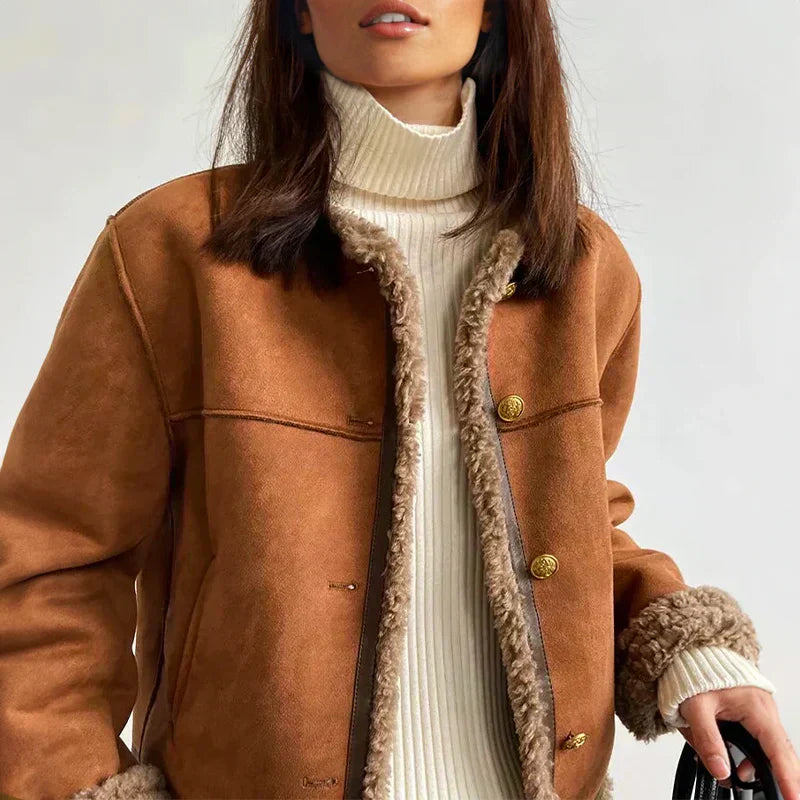 CARLA - LEDERJACKE FÜR DEN WINTER