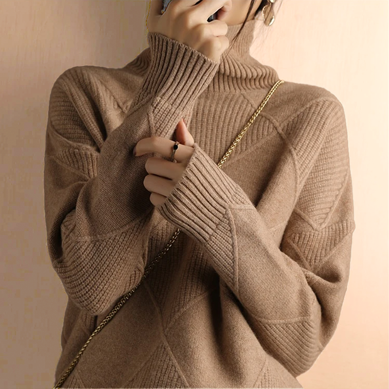 Marcelle | Grobstrick Rollkragenpullover