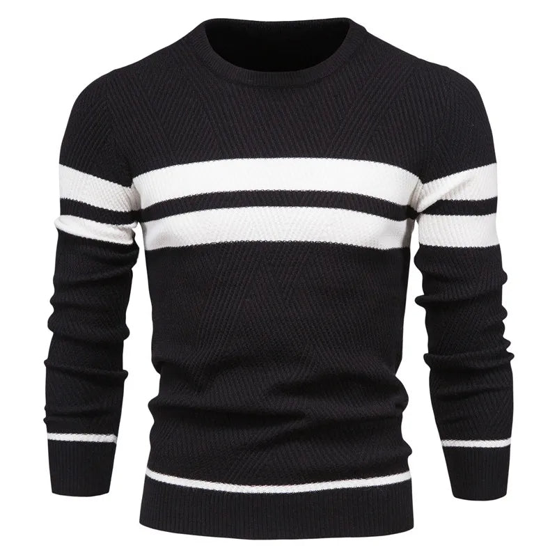 Belgravia™ – Texturierte Streifen Crew