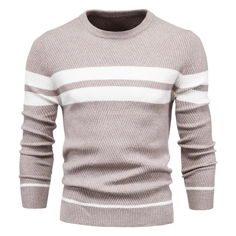 Belgravia™ – Texturierte Streifen Crew