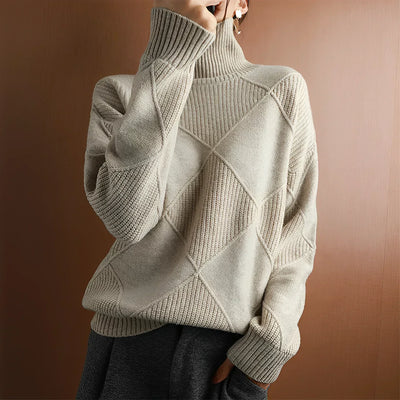 Marcelle | Grobstrick Rollkragenpullover