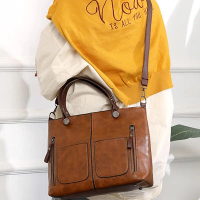 Amanda™ | Leder Schultertasche