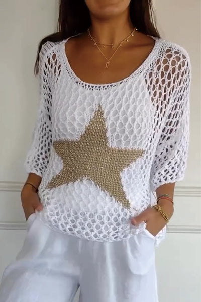 Larissa | Eleganter Strickpullover mit Stern
